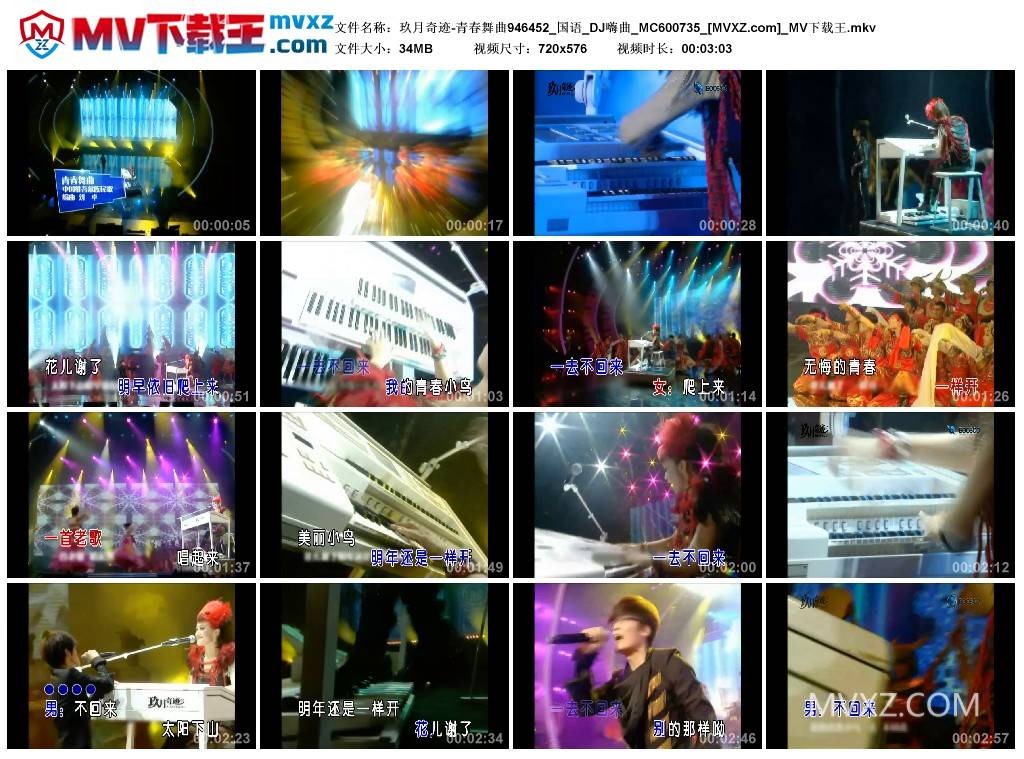 玖月奇迹-青春舞曲946452_国语_DJ嗨曲_MC600735